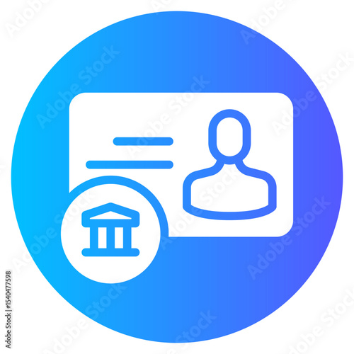 bankbook gradient icon