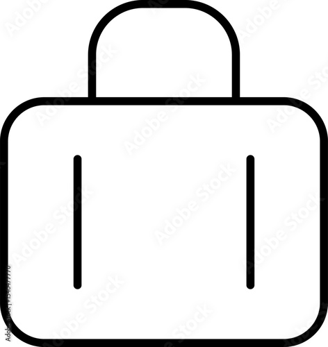 Public Service and Municipal Transport Line Icons Set — Thin Linear Vector Symbols of Travel and Transit