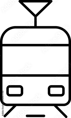 Public Service and Municipal Transport Line Icons Set — Thin Linear Vector Symbols of Travel and Transit