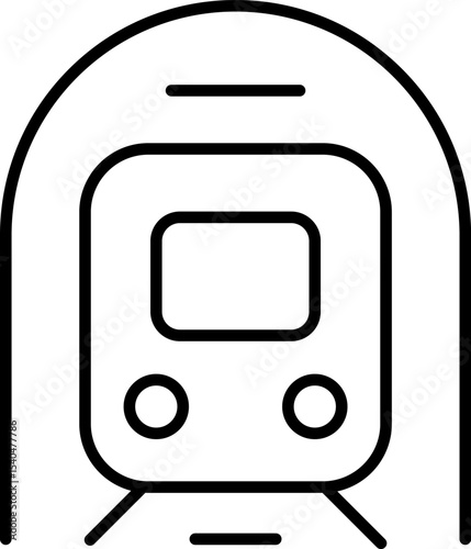 Public Service and Municipal Transport Line Icons Set — Thin Linear Vector Symbols of Travel and Transit