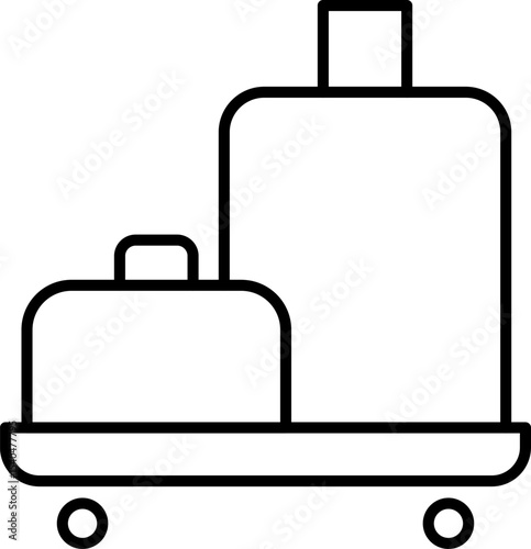 Public Service and Municipal Transport Line Icons Set — Thin Linear Vector Symbols of Travel and Transit