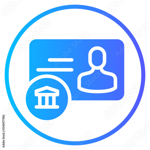 bankbook gradient icon