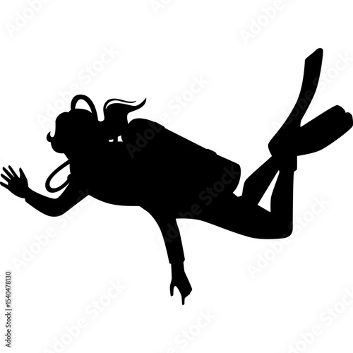 Scuba Diver Silhouette