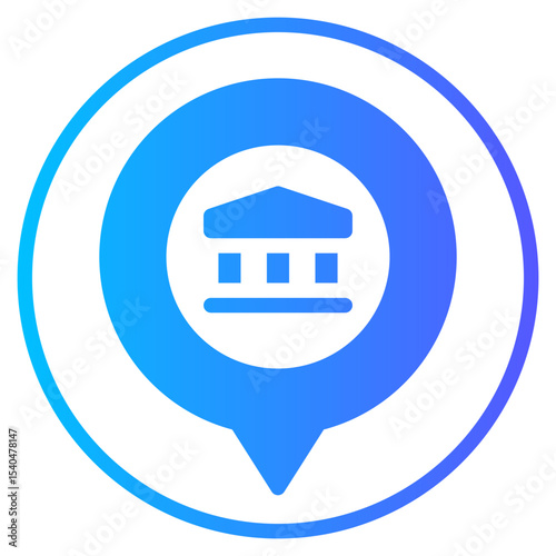 location gradient icon