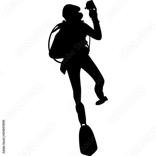 Scuba Diver Silhouette