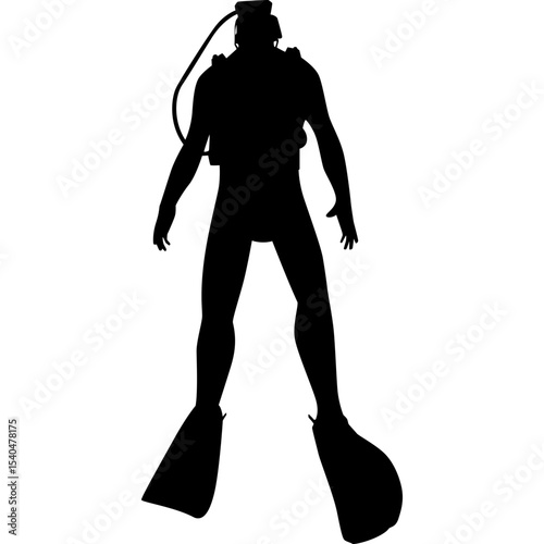 Scuba Diver Silhouette