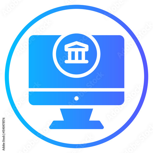 monitor gradient icon