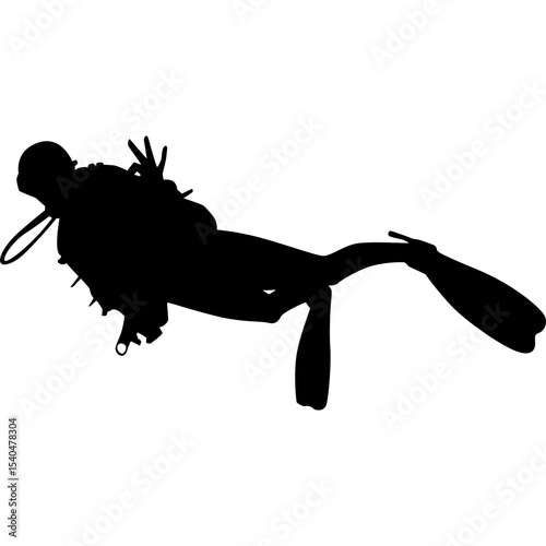 Scuba Diver Silhouette
