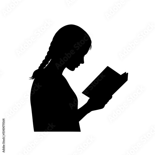 Person reading silhouette knowledge themes reader book contemplative pose education