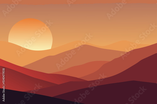 abstract rolling landscape with layered earth tone.svg