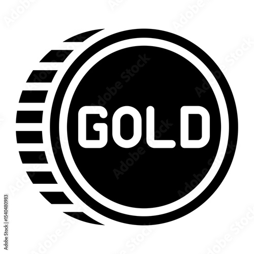 gold glyph icon