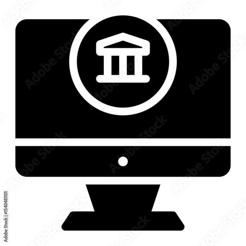 monitor glyph icon