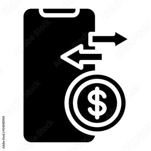 Online Transaction  Icon Element For Design