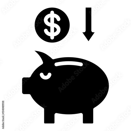 Savings Account  Icon Element For Design