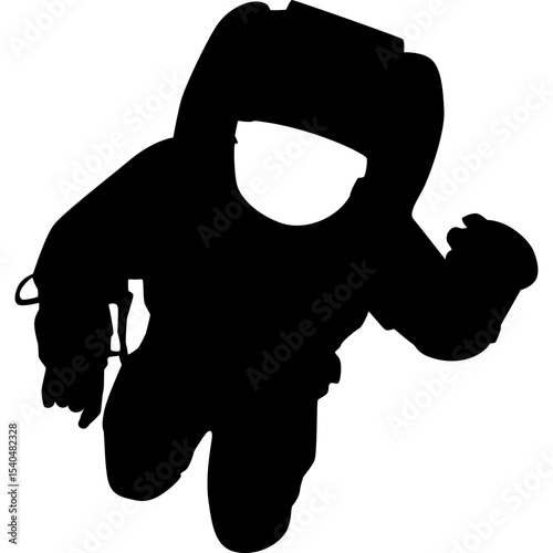 Astronaut Silhouette Illustration