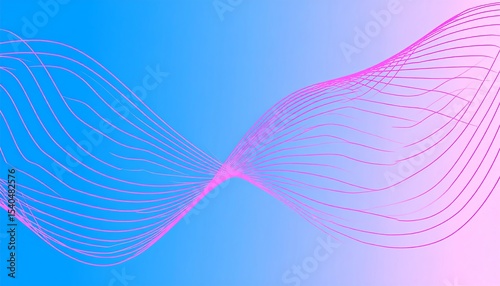 Pink Waves Abstract Background.