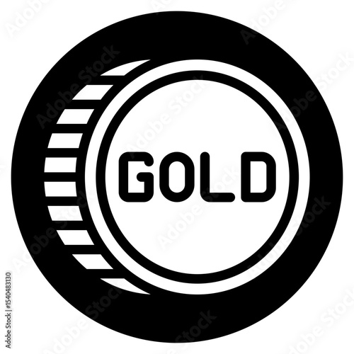 gold glyph icon