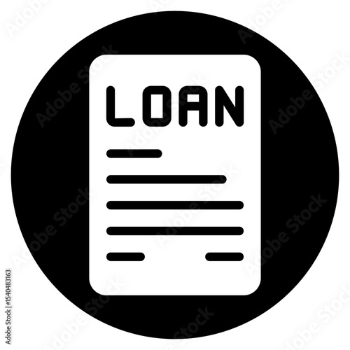 loan glyph icon