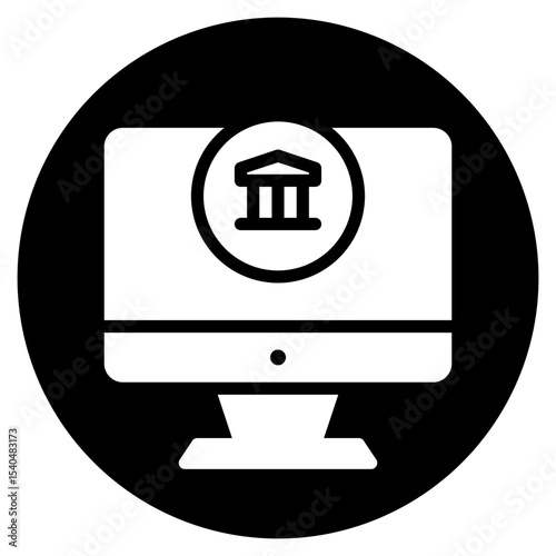 monitor glyph icon