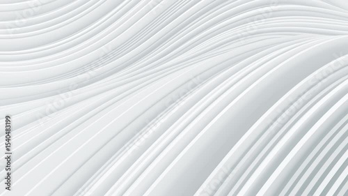 White Abstract Modern Minimalist  Wavy Lines Background Video