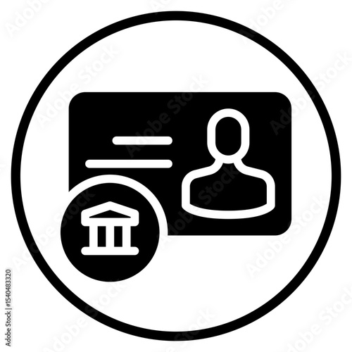 bankbook glyph icon