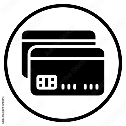 credit card glyph icon