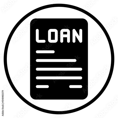 loan glyph icon