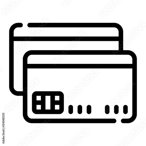 credit card line icon
