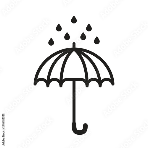 umbrella icon , template, flat, design, vector, illustrations, education, style, trendy, collections