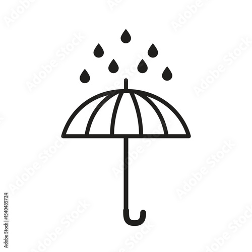 umbrella icon , template, flat, design, vector, illustrations, education, style, trendy, collections
