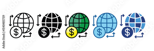 Wire Transfer  Icon Element For Design