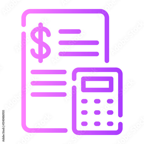 accounting gradient icon