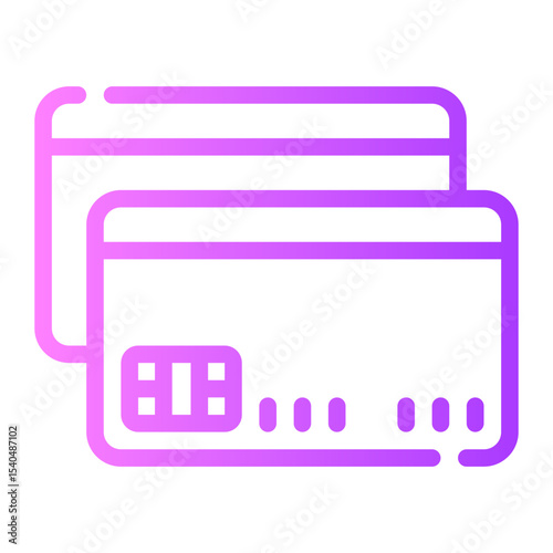 credit card gradient icon