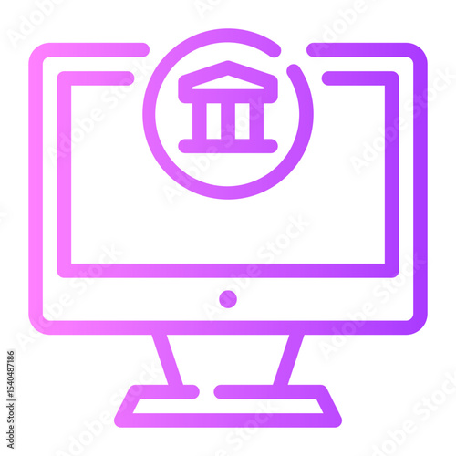 monitor gradient icon
