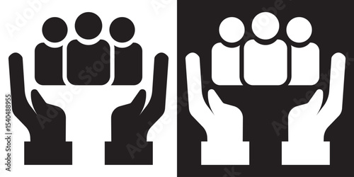 Training, coaching, conference, teamwork icon.  Vector illustration. EPS 10/AI