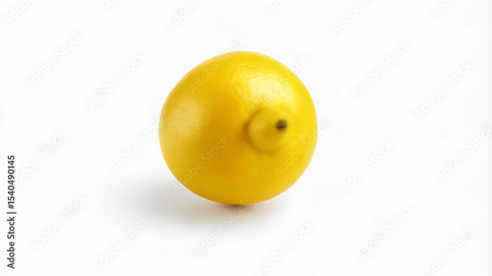 Brightly lit studio shot showcasing a single ripe lemon, isolated against a plain white background, perfect for illustrating freshness and citrus fruit. Brightly lit studio shot showcasing a single ripe lemon, isolated against a plain white background, perfect for illustrating freshness and citrus fruit.
