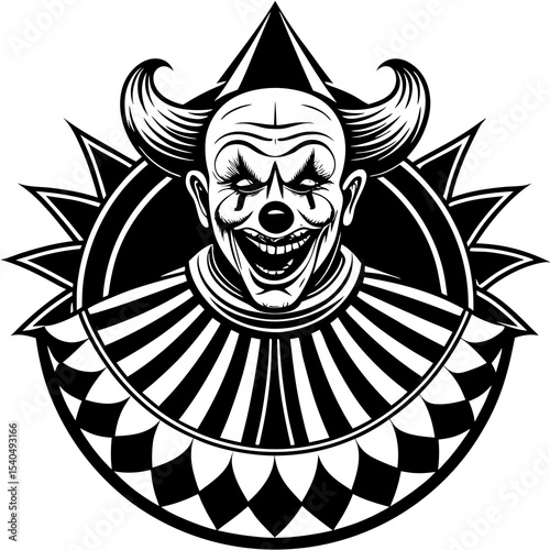 black and white mask