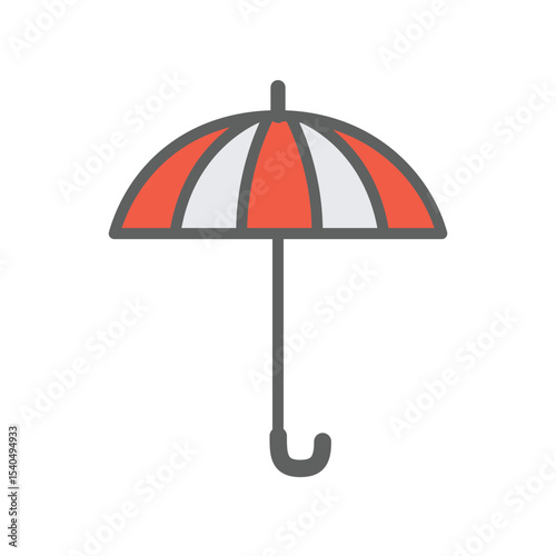 umbrella icon , template, flat, design, vector, illustrations, education, style, trendy, collections
