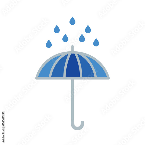 umbrella icon , template, flat, design, vector, illustrations, education, style, trendy, collections