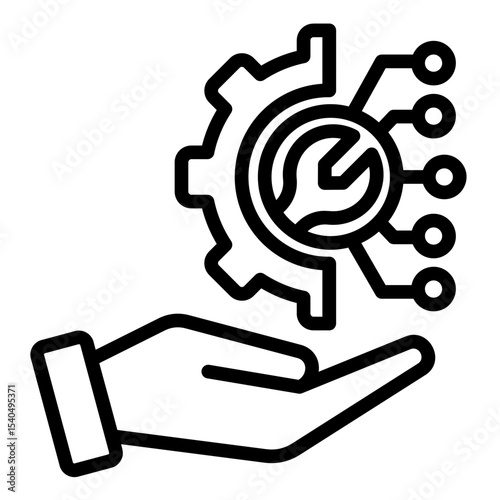 Predictive Maintenance  Icon Element For Design	