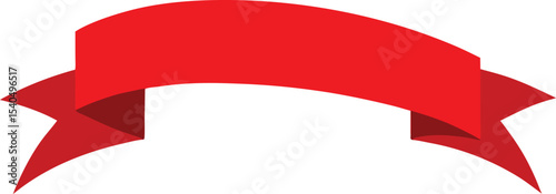 Free Download Red Curved Ribbon Banner Icon Design - GFXLoad