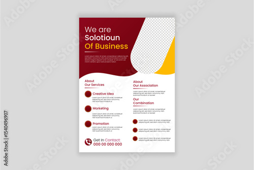Minimal corporate business flyer template	
