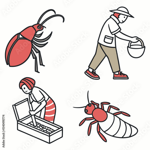 Collecting insects bugs nature exploration hobby