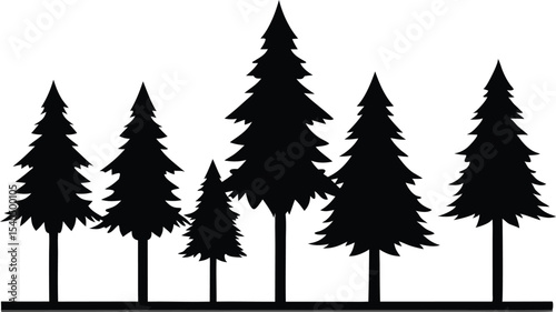 -connected-forest-line-of-6-evergreen-trees--silho.eps