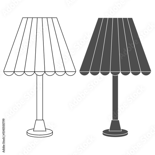 Vector illustration of a lamp