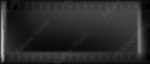 Old shabby grainy film overlay effect, Abstract dark bg cinema with noise and grainy texture, Vector illustration.
