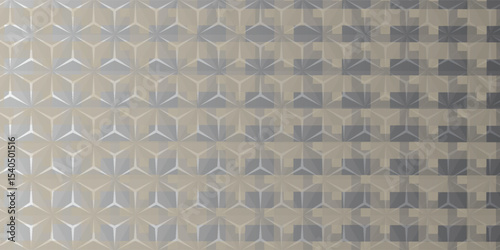 Modern geometric seamless pattern abstract vector. volumetric gray cubes mosaic background. Honeycomb pattern, hexagons on white sheet, Stars Pattern Image, triangle pattern design, hexagonal netting.