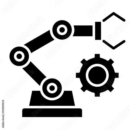 Automation Robotics  Icon Element For Design	