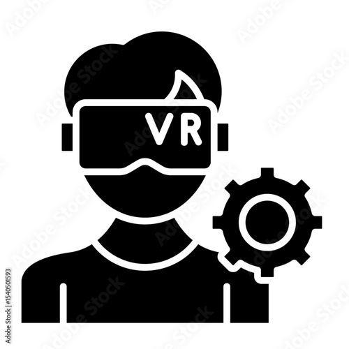Virtual Reality  Icon Element For Design	