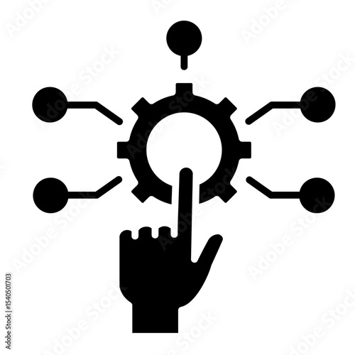 Digital Transformation  Icon Element For Design	